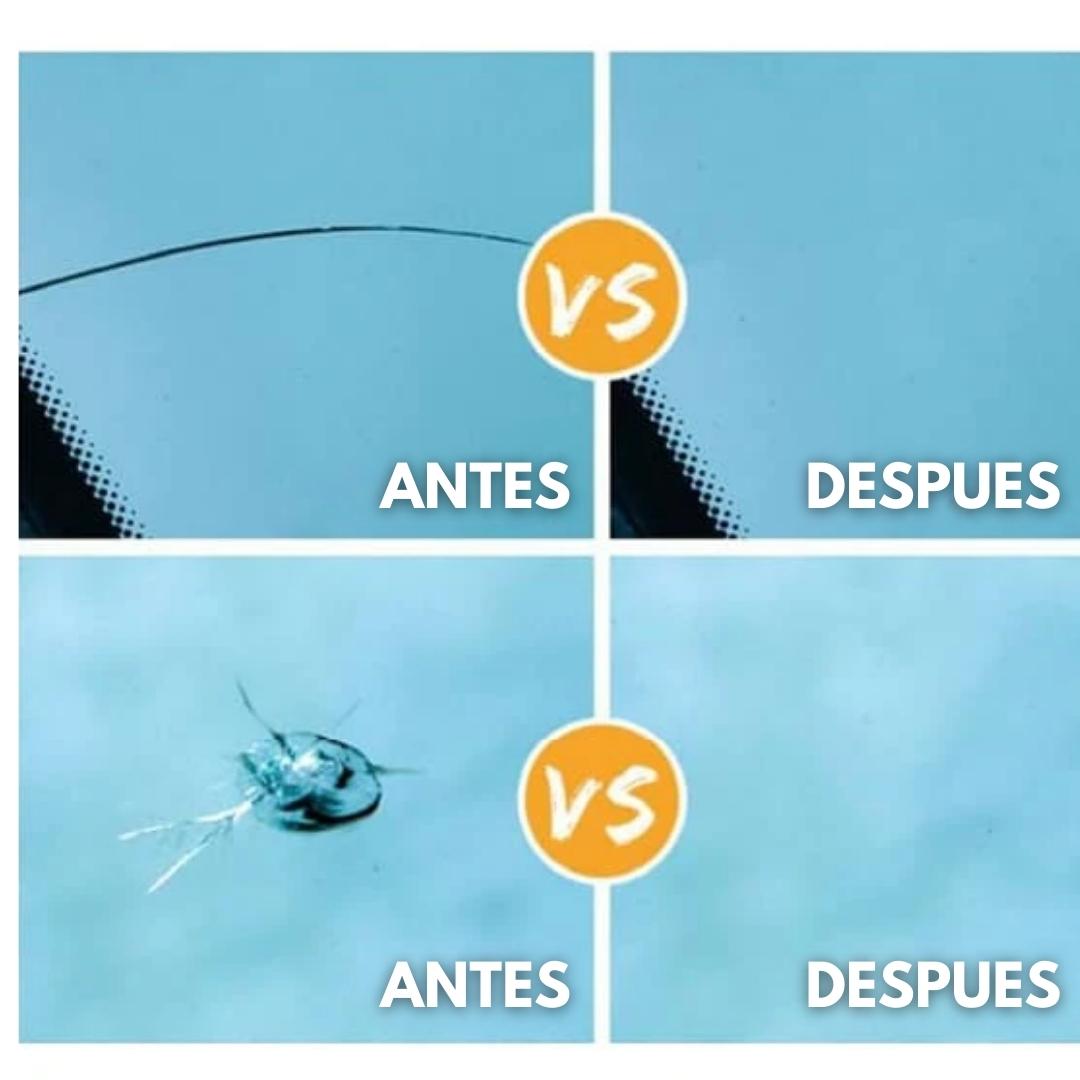 Reparador de VidrioFix® – Repara parabrisas, pantallas y espejos al instante.