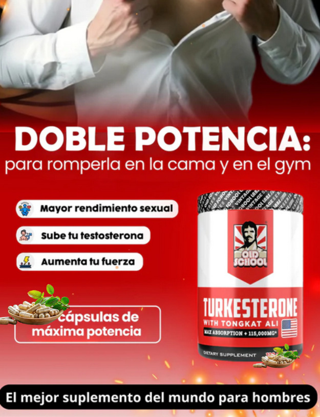 2 x 1 Turkesterone™ - Eleva Tu Fuerza y Vitalidad Masculina 60 Cápsulas