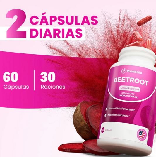 BeetRoot ®  Cápsulas orgánicas ✨🤩 (frasco con 60 cápsulas)