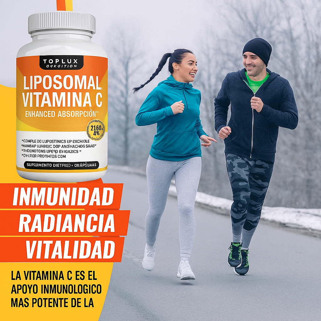 🍊 Vitamina C Liposomal™ – Mejora la Piel, Adiós Varices, Arrugas  y la Menopausia⚡💪 | 60 Cápsulas