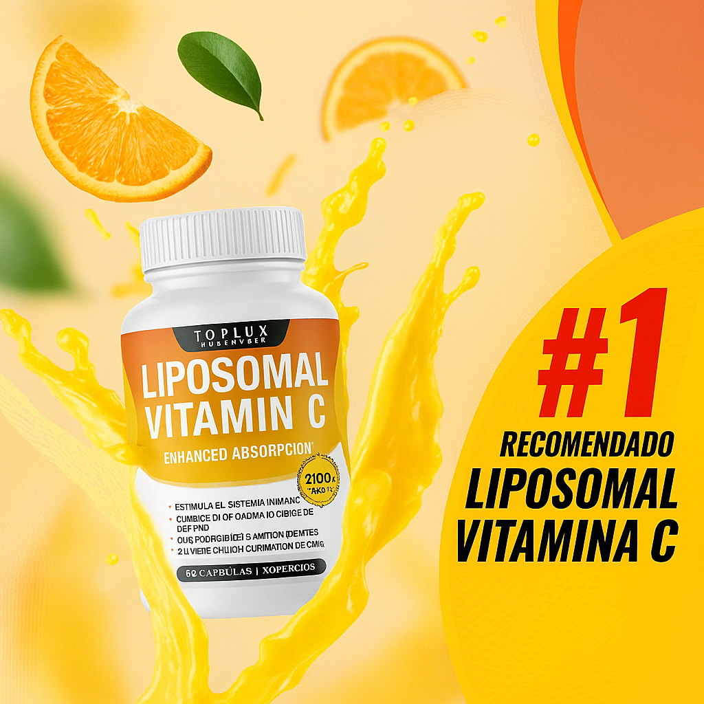 🍊 Vitamina C Liposomal™ – Mejora la Piel, Adiós Varices, Arrugas  y la Menopausia⚡💪 | 60 Cápsulas
