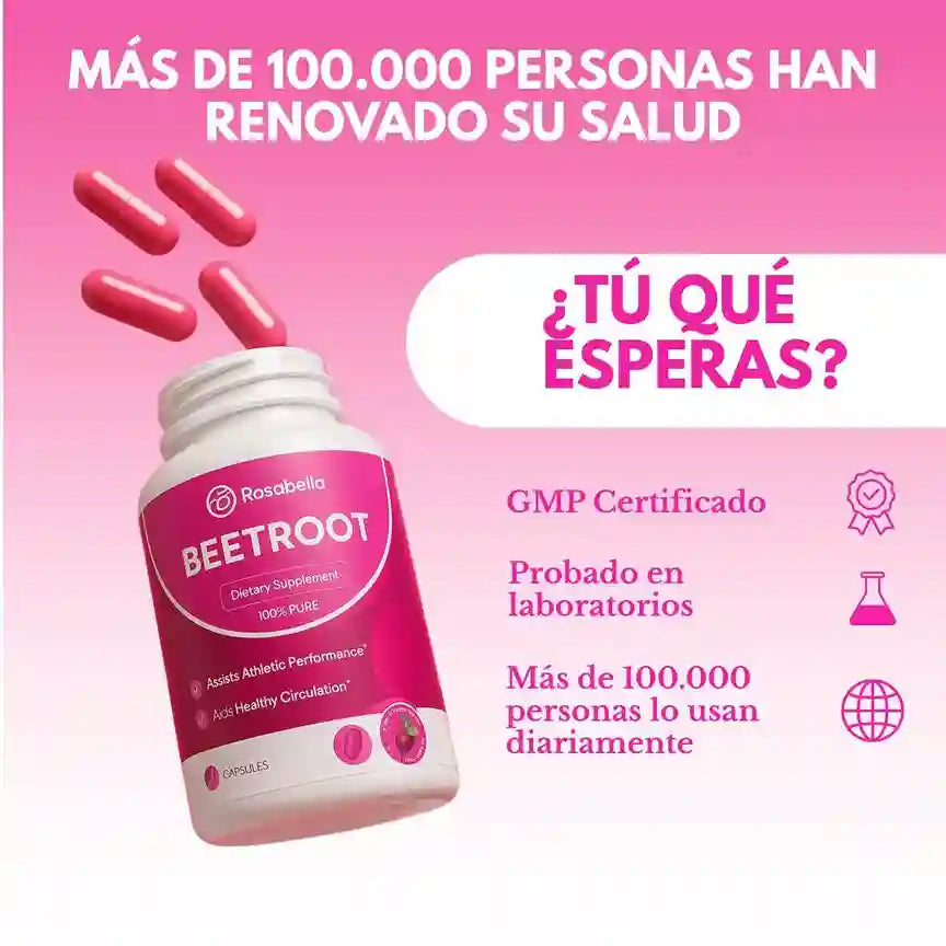 BeetRoot ®  Cápsulas orgánicas ✨🤩 (frasco con 60 cápsulas)
