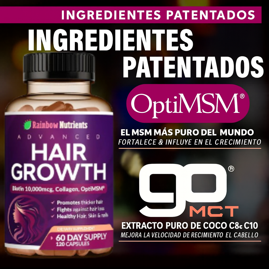 Rainbown Nutrients ™ - Vitaminas Capilares Premium