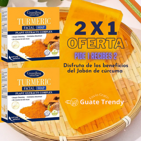 Turmeric™   2x1 : Jabón Aclarador  con Ácido Kójico
