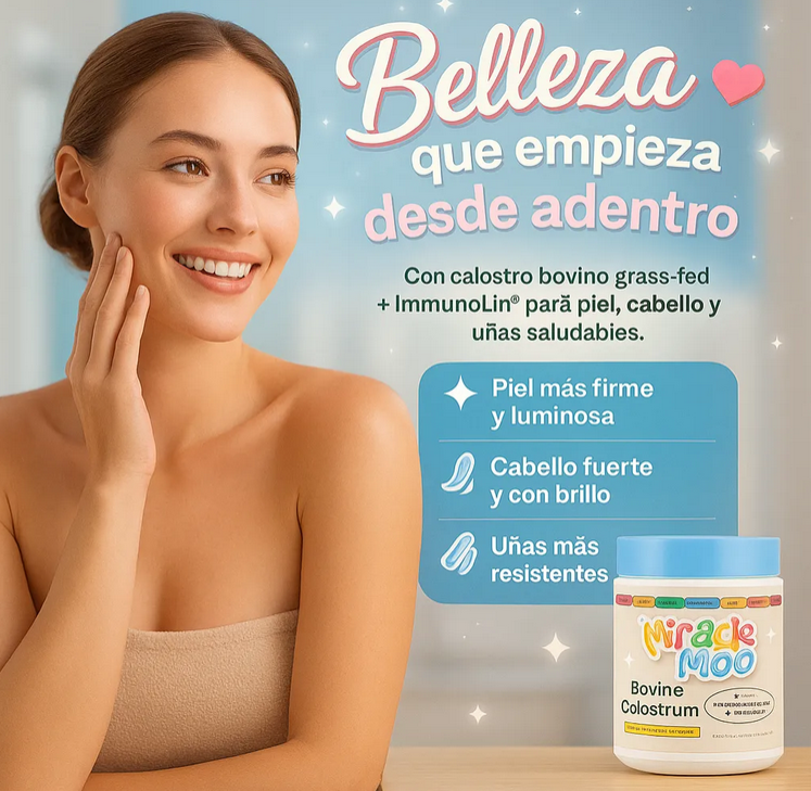 🥛 MIRACLE MOO ™   – Suplemento natural de calostro bovino