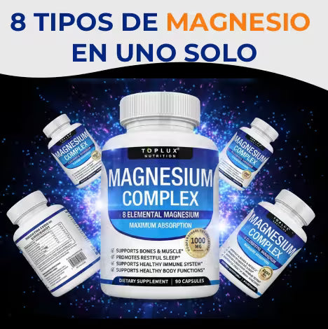 2 x 1 Magnesio Complex™ 8 en 1 - Contiene 60 Cápsulas
