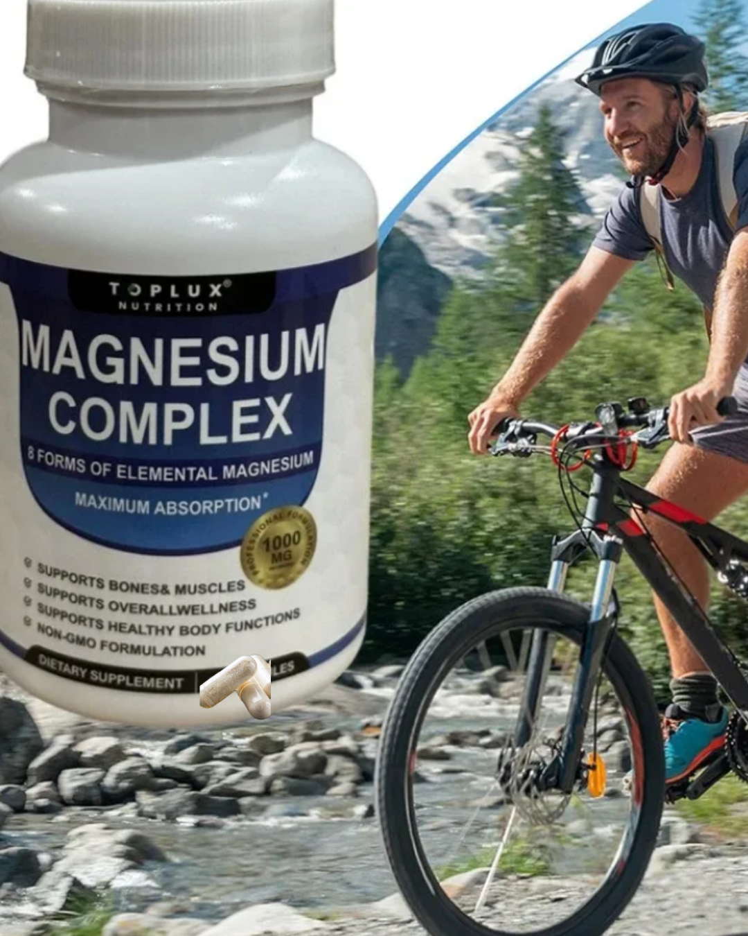 2 x 1 Magnesio Complex™ 8 en 1 - Contiene 60 Cápsulas