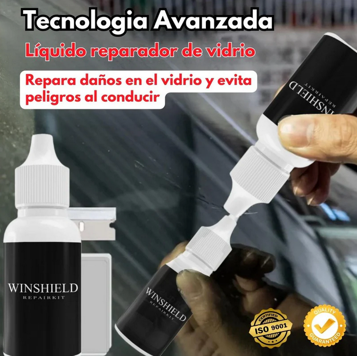 Reparador de VidrioFix® – Repara parabrisas, pantallas y espejos al instante.